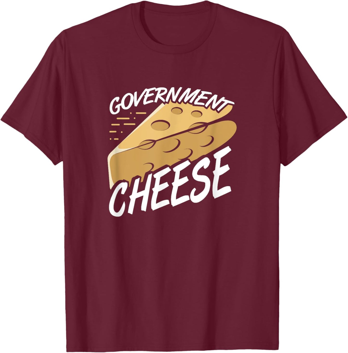 Government Cheese T-Shirt - T-Shirt | Maroon