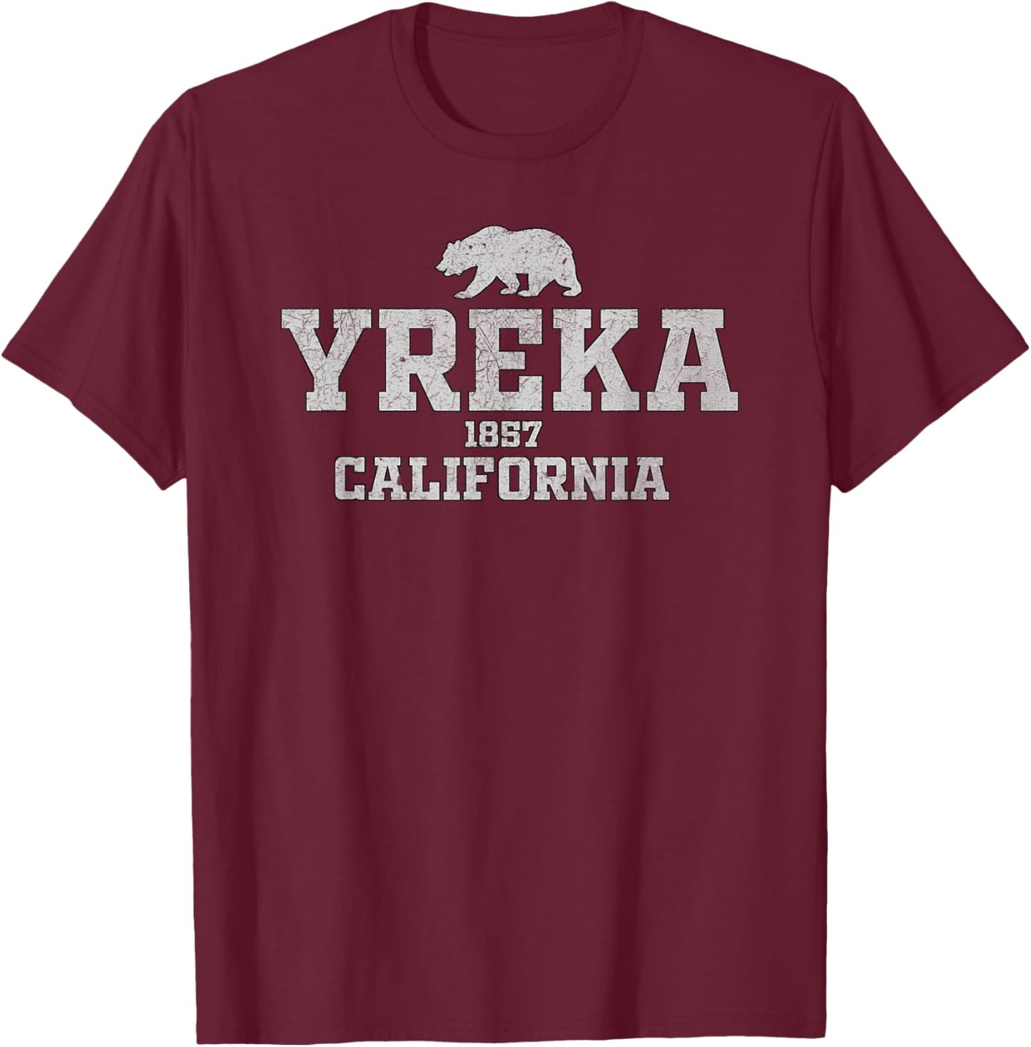 Yreka California T-Shirt - T-Shirt | Maroon