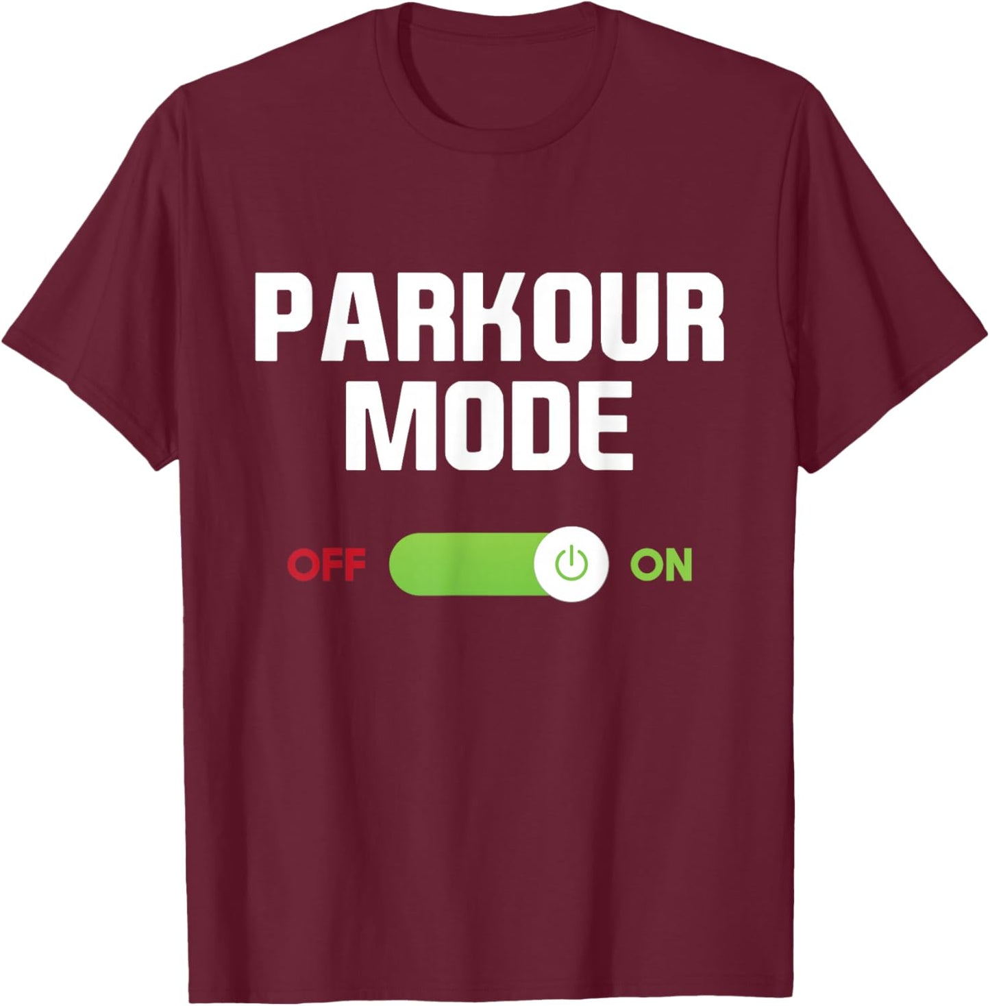 Parkour Mode - Backflip Freerunning Urban Gymnastic T-Shirt - T-Shirt | Maroon