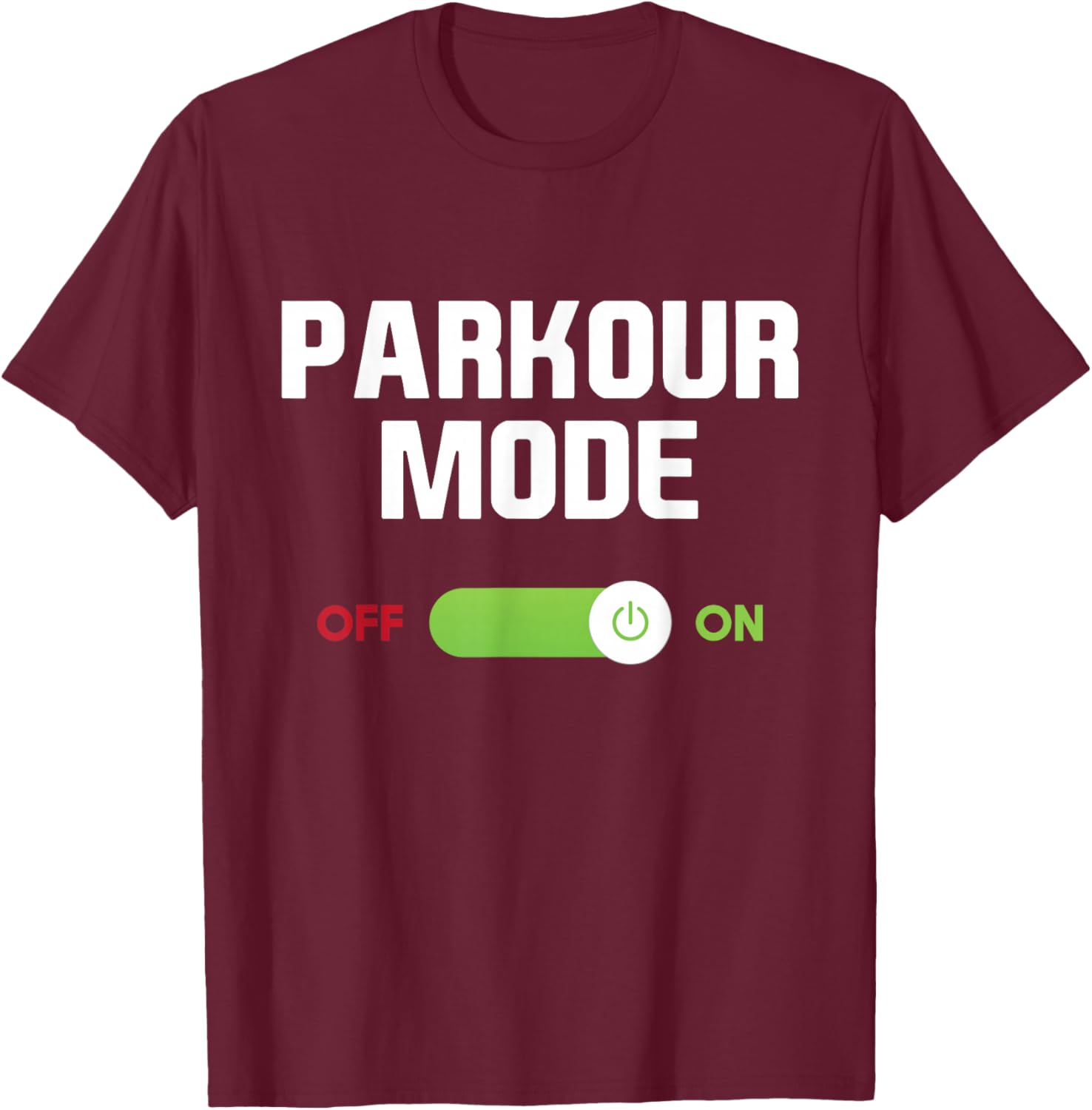 Parkour Mode - Backflip Freerunning Urban Gymnastic T-Shirt - T-Shirt | Maroon
