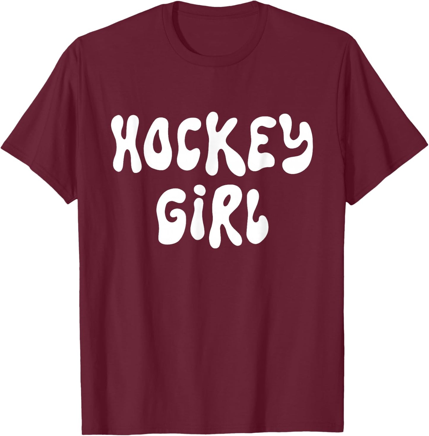 Hockey Girl T-Shirt - T-Shirt | Maroon