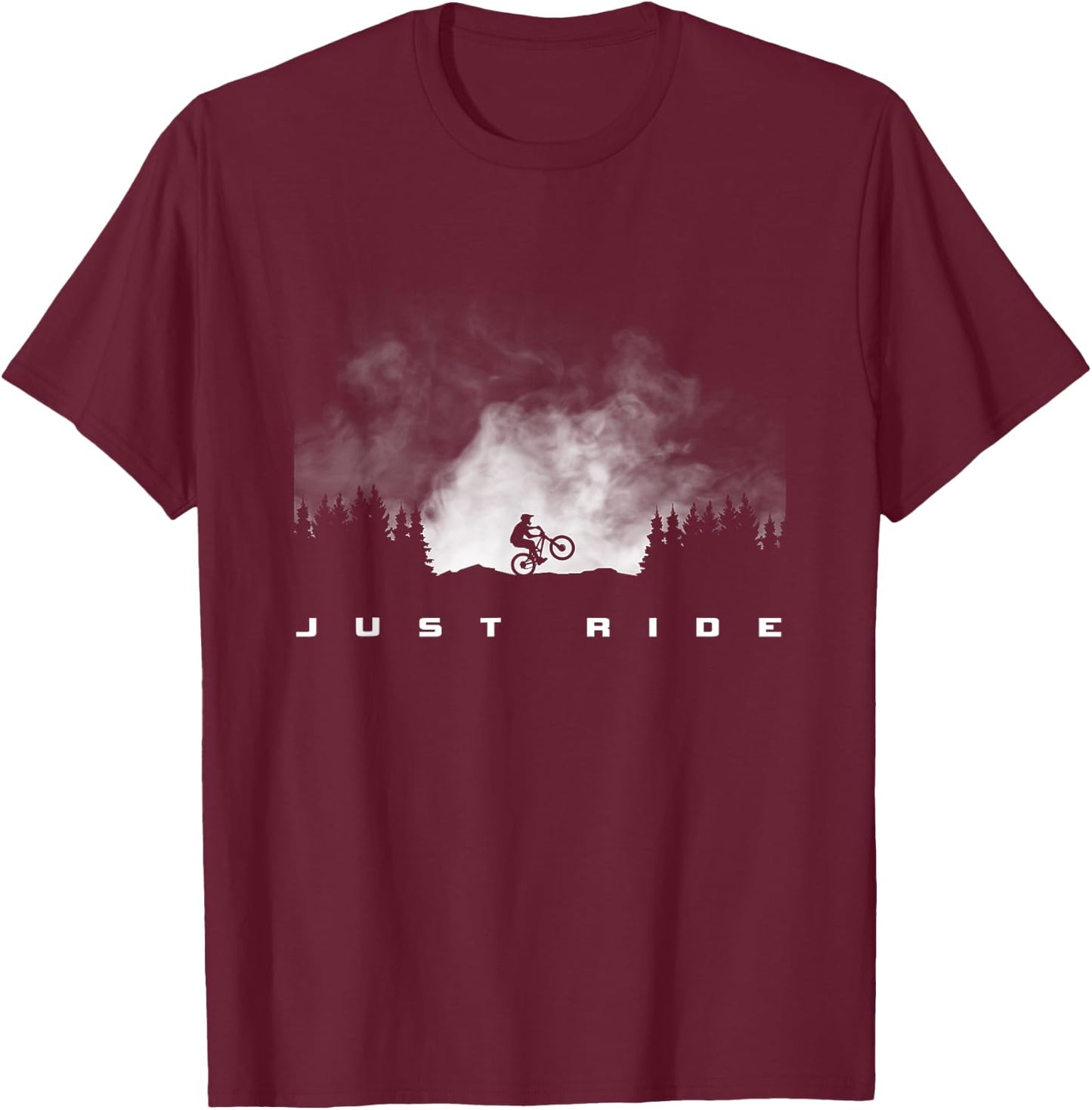 MTB Mountain Bike T-Shirt - T-Shirt | Maroon