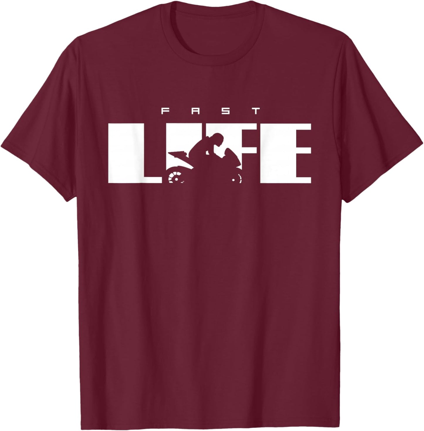 Motorcycle Apparel - Motorcycle T-Shirt - T-Shirt | Maroon