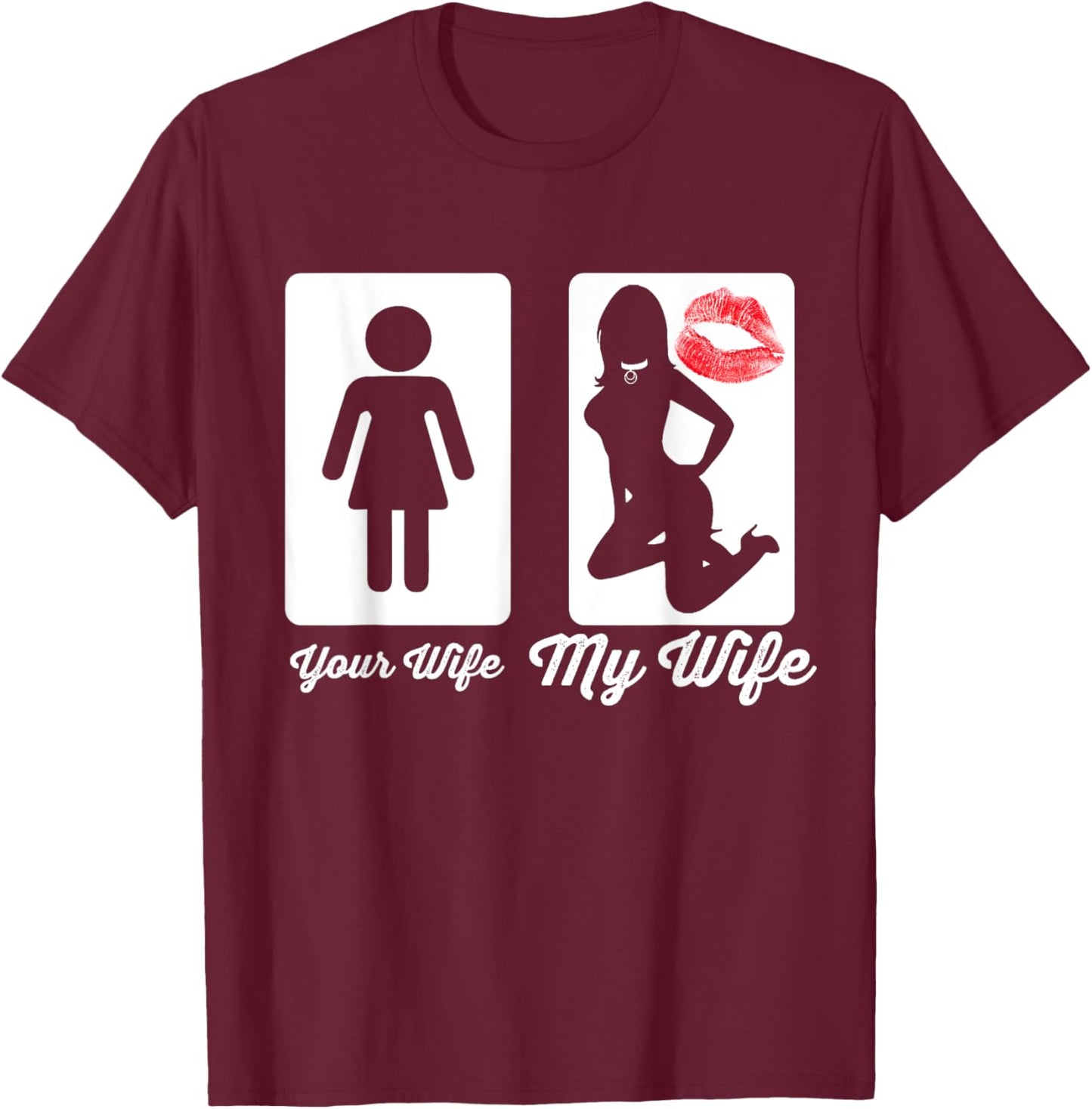 Your Wife My Wife Submissive Bdsm T Shirt Munch T-Shirt - T-Shirt | Maroon