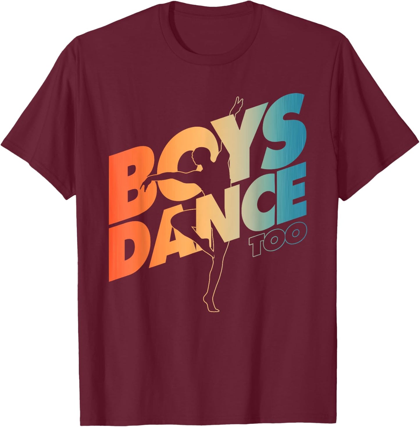 Funny Ballet Dancer Art Boys Ballet Dance Dancing T-Shirt - T-Shirt | Maroon
