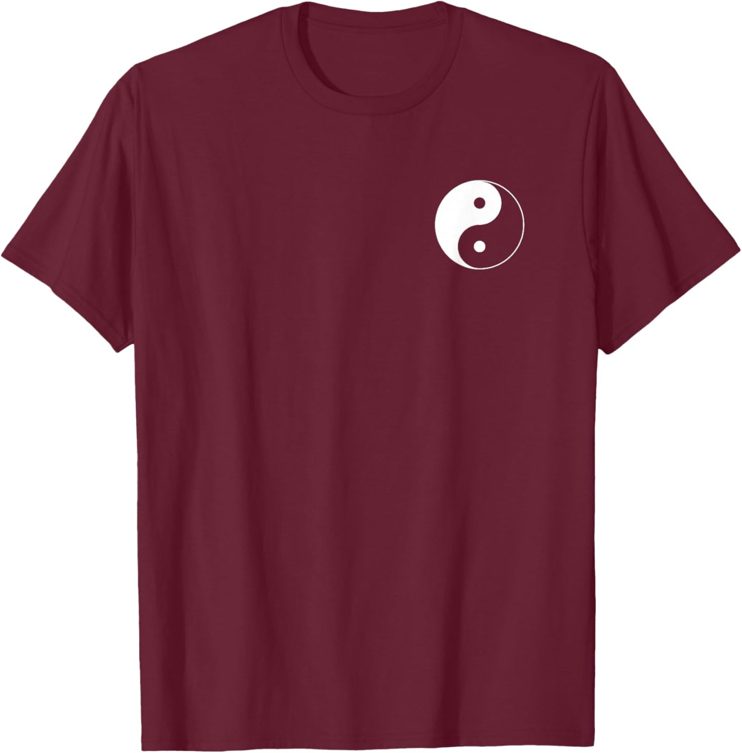Yin Yang Symbol Taoism Chinese East Asian Philosophy T-Shirt - T-Shirt | Maroon
