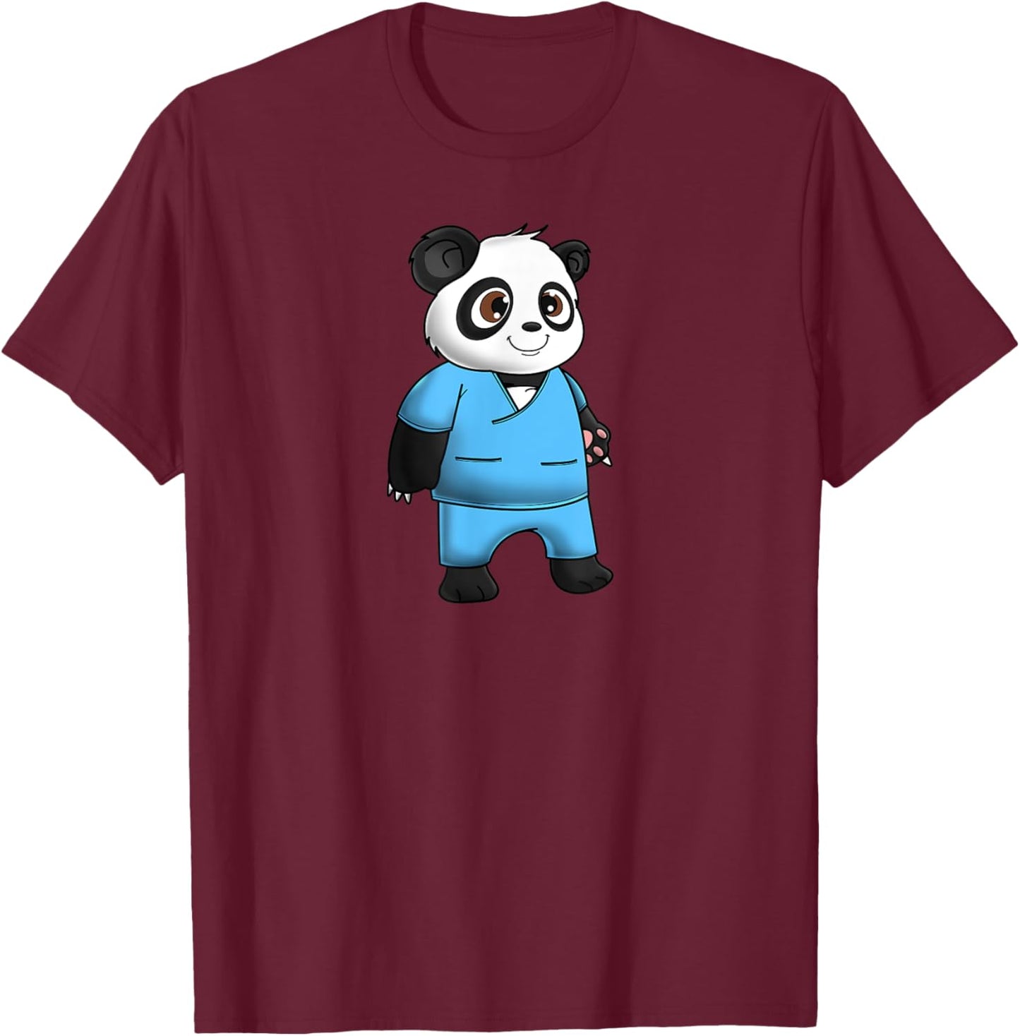 Panda Bear Scrub Suit Boy Gift Love Awesome Funny T-Shirt - T-Shirt | Maroon