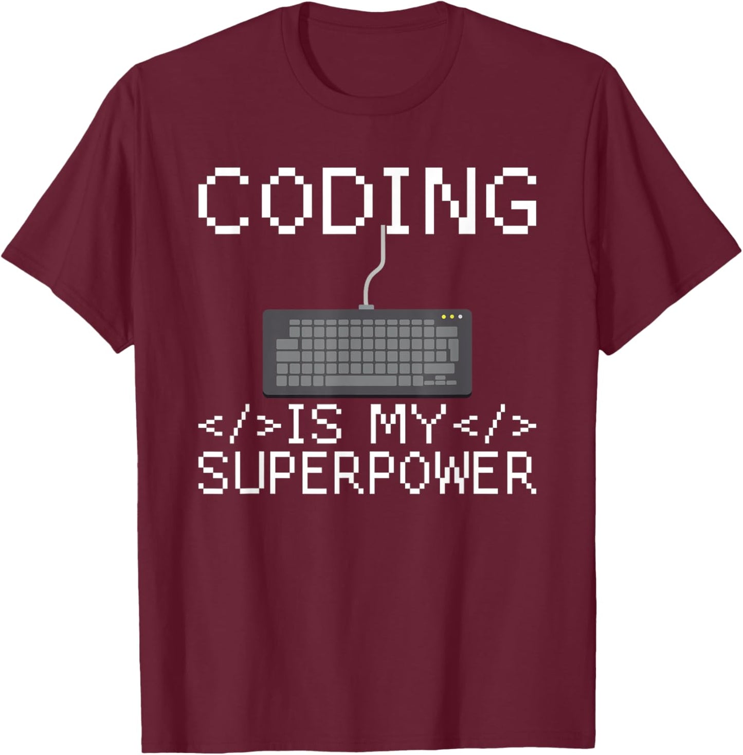Programmer Coder Computer Nerd Coding Programming T-Shirt - T-Shirt | Maroon