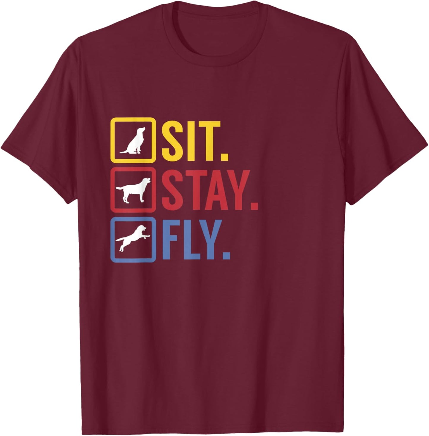Dock Diving Dog for a Dog Lover T-Shirt - T-Shirt | Maroon
