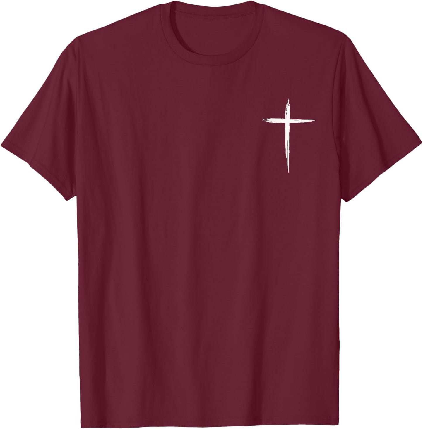 Christian Cross Christians Men Women Jesus Christ Cross T-Shirt - T-Shirt | Maroon