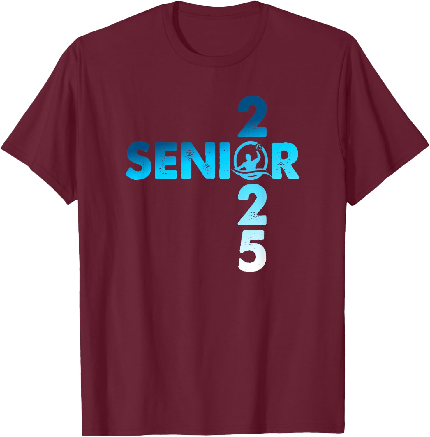 Water Polo Senior Class of 2025 T-Shirt - T-Shirt | Maroon