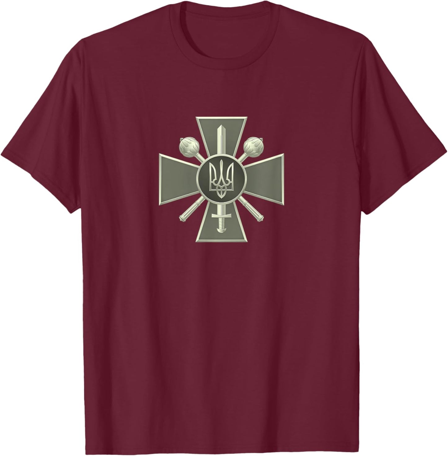 Zelenskyy Ukraine Army Shirt Ukraine Military Ukraine T-Shirt - T-Shirt | Maroon