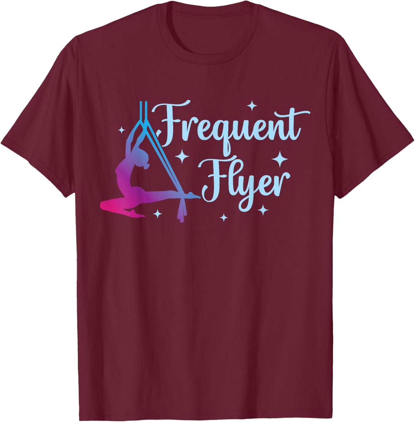 Aerial Yoga Aerial Silk Aerialist T-Shirt - T-Shirt | Maroon