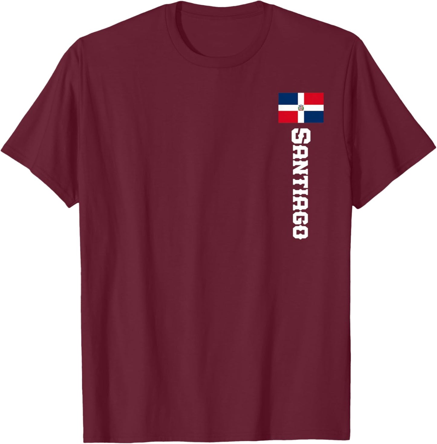 Santiago Last Name Dominican Republic Shirt Women T-Shirt - T-Shirt | Maroon
