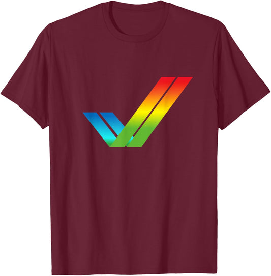 Amiga Tick Logo retro computer T-Shirt - T-Shirt | Maroon