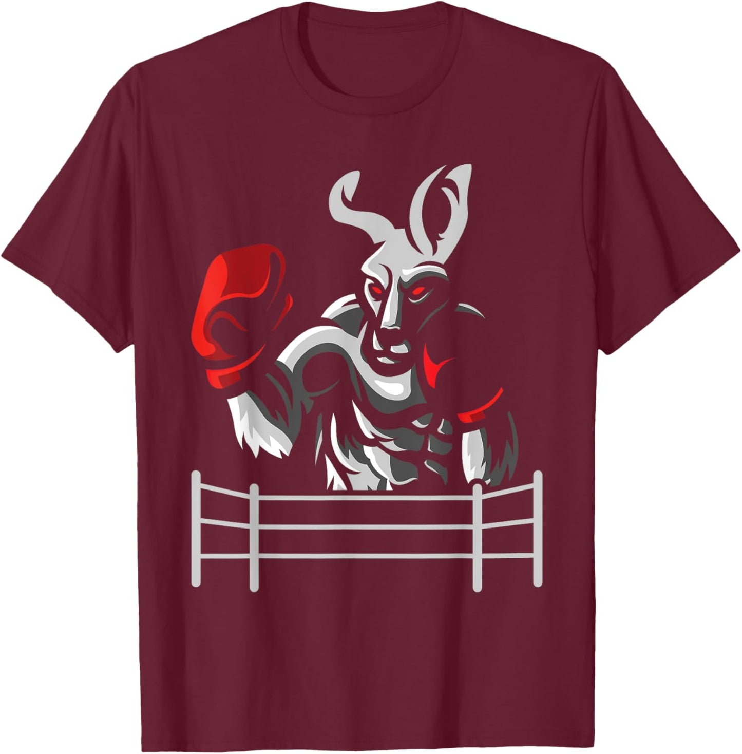 Kangaroo - Boxing Kickboxer Boxer Kickboxing Fan T-Shirt - T-Shirt | Maroon