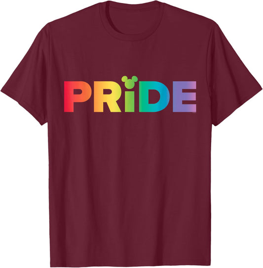 Disney Mickey Mouse Pride T-Shirt - T-Shirt | Maroon