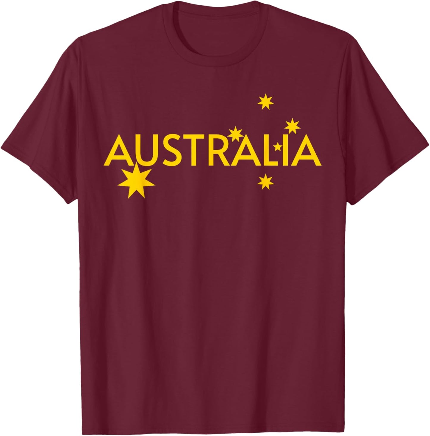 Australia Flag Jersey T-Shirt - T-Shirt | Maroon