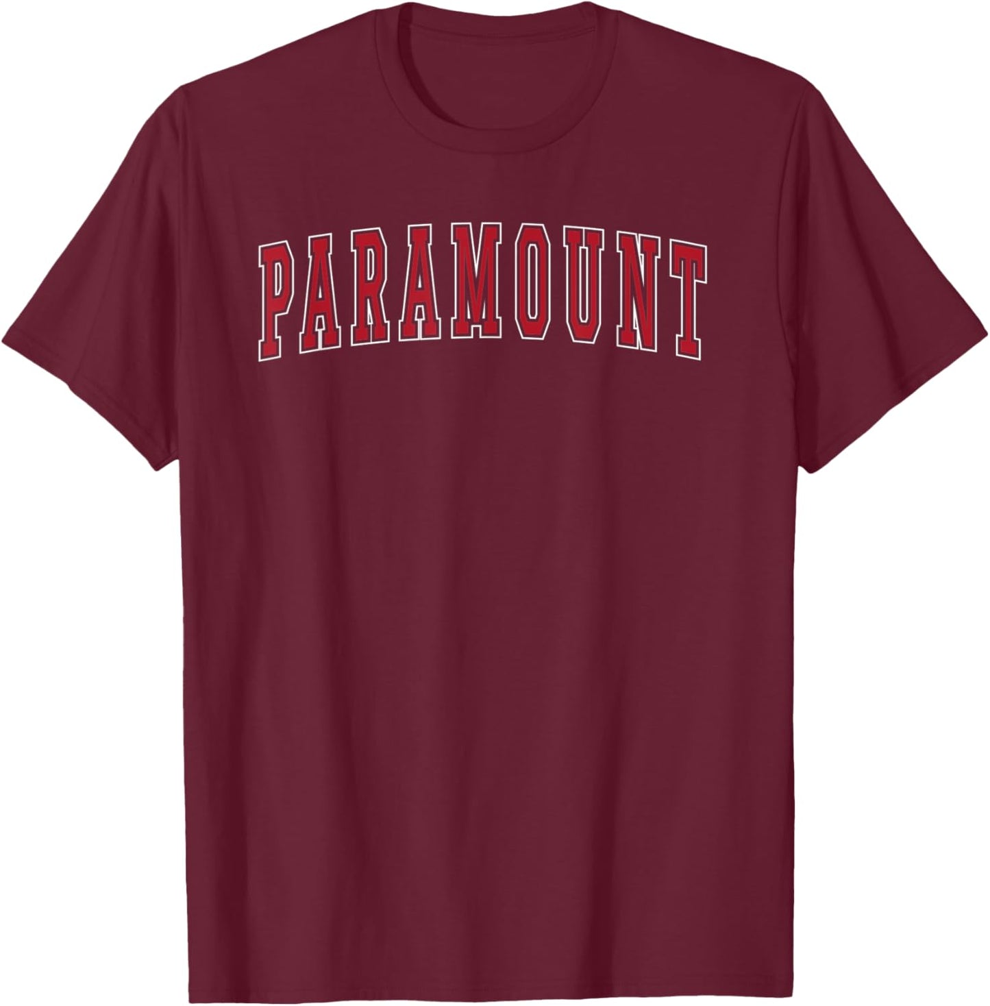 Paramount California Souvenir Vacation College Style Red T-Shirt - T-Shirt | Maroon