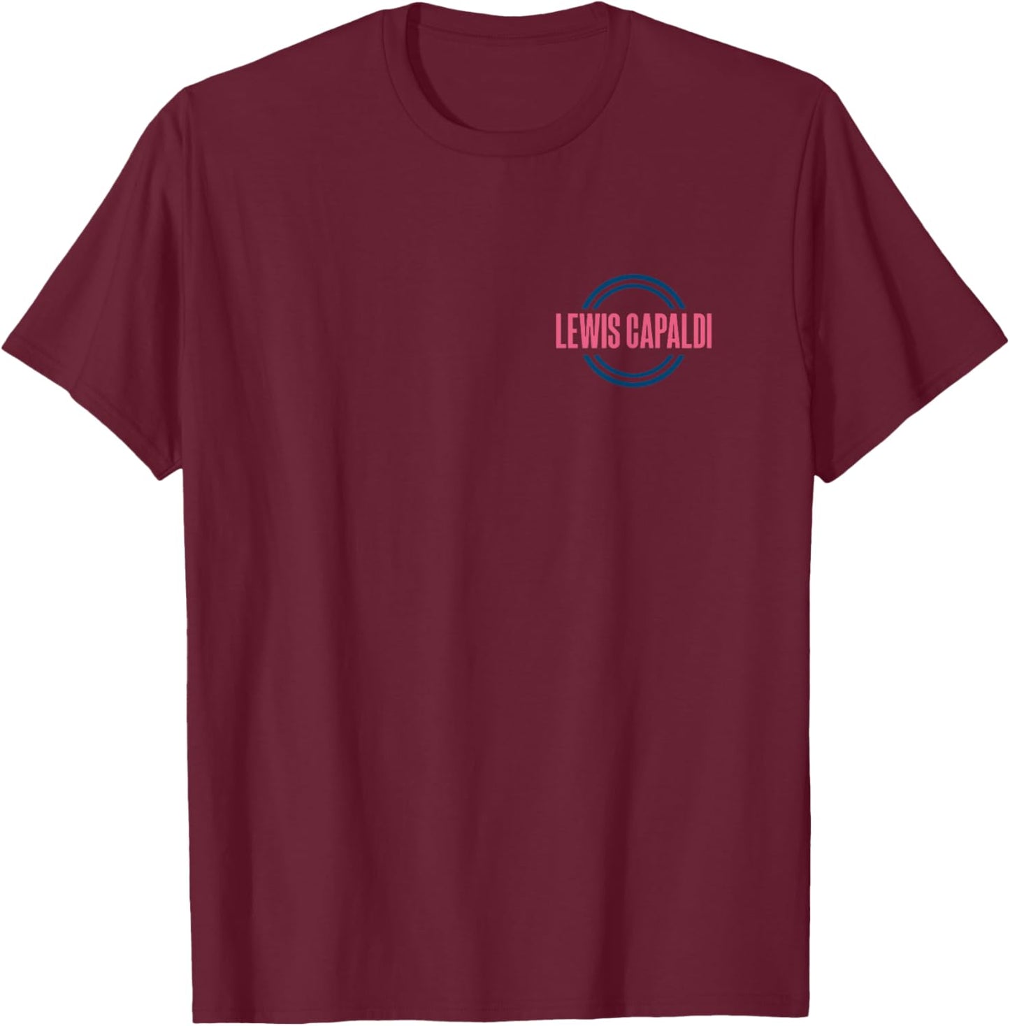 Lewis Capaldi – Someone You Love Logo Pocket T-Shirt - T-Shirt | Maroon