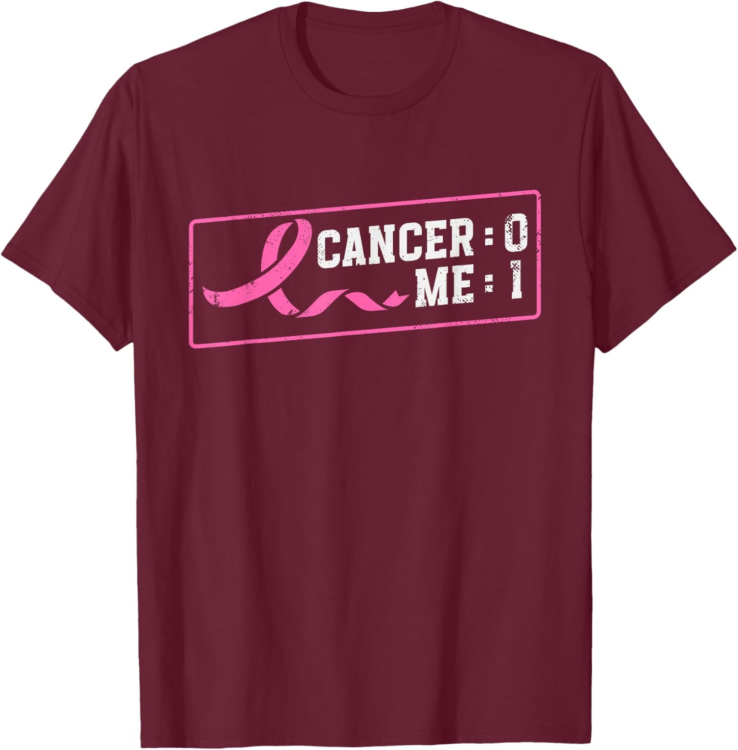 Cancer Me Win | Breast Cancer Awareness | Cancer Survivor T-Shirt - T-Shirt | Maroon