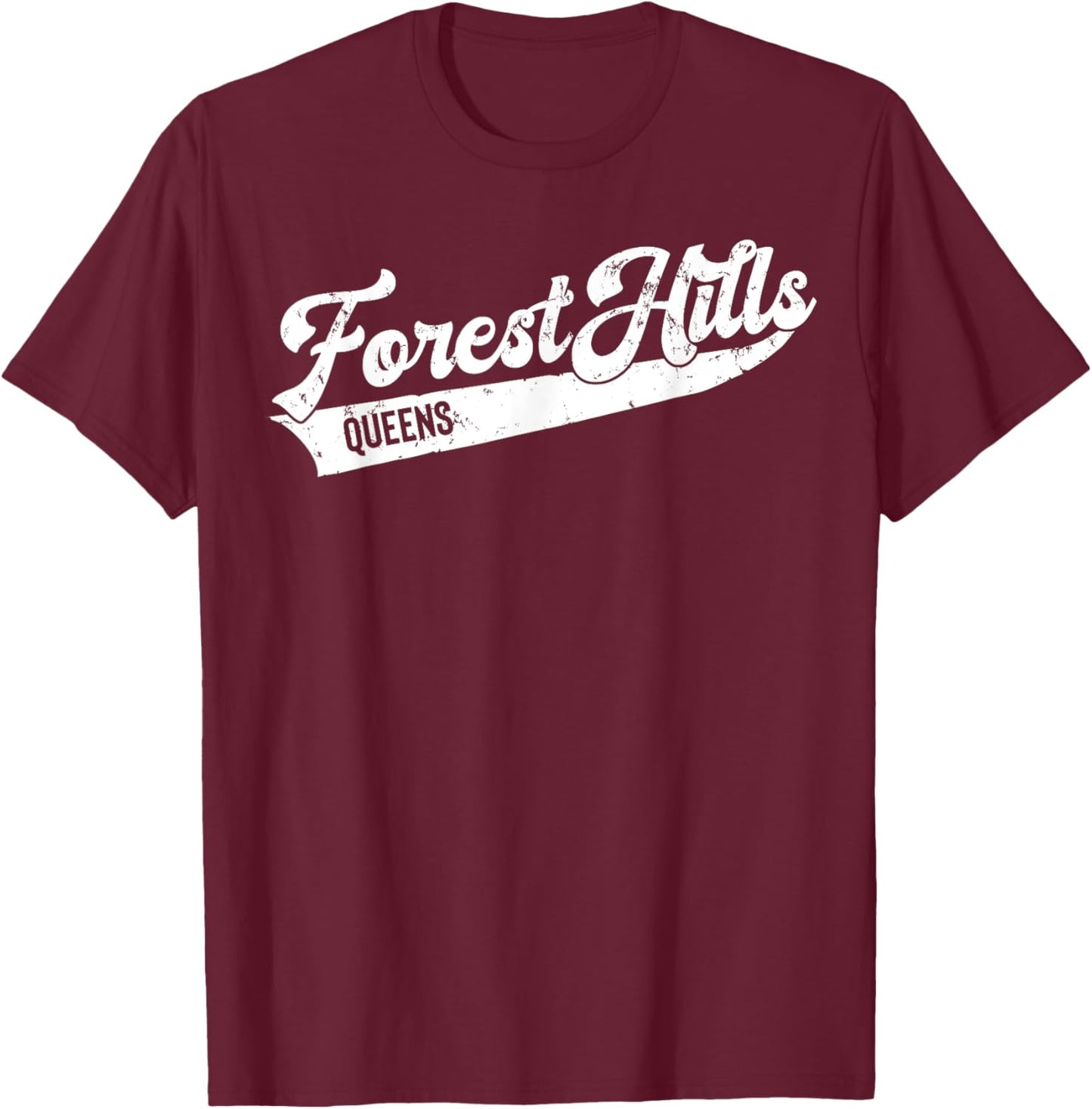 Forest Hills Queens T-Shirt - T-Shirt | Maroon