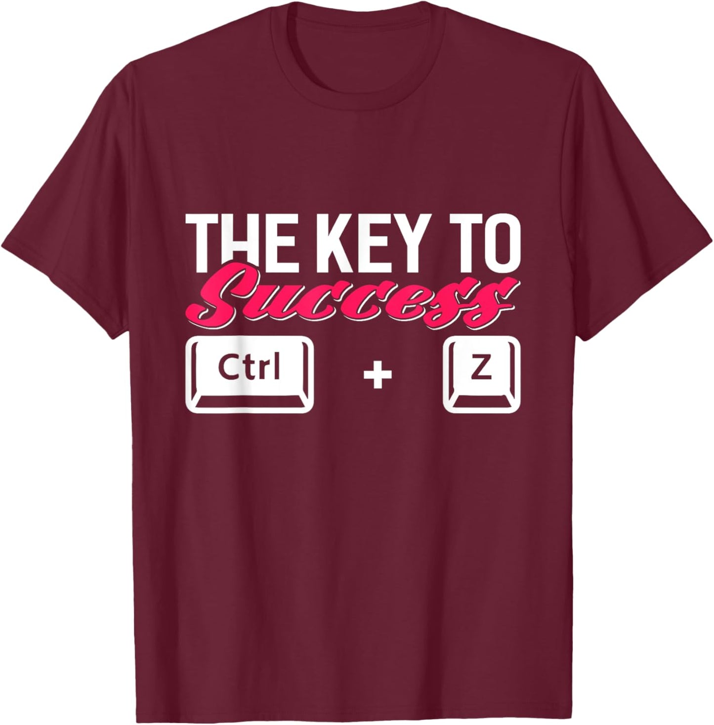 Control Z Funny Programming Computer T-Shirt - T-Shirt | Maroon