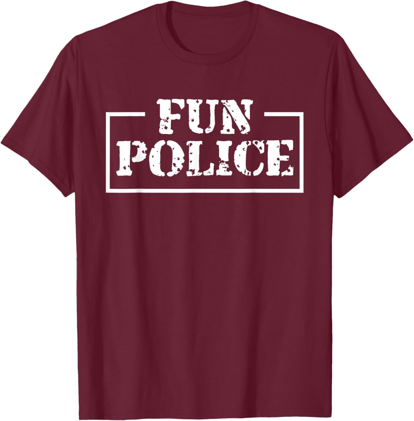 Dance Chaperone Fun Police For Dancing Sheriff State Cop T-Shirt - T-Shirt | Maroon