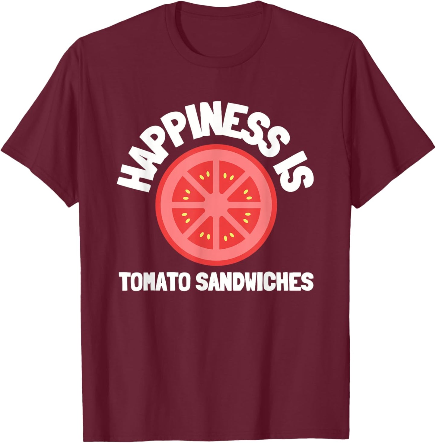 Hoagie Sub Artist And Sandwich Maker - Tomato Sandwich T-Shirt - T-Shirt | Maroon