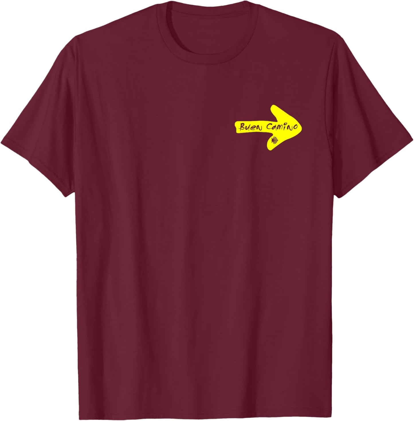 Camino de Santiago de Compostela Pilgrim Hiking St James Way T-Shirt - T-Shirt | Maroon