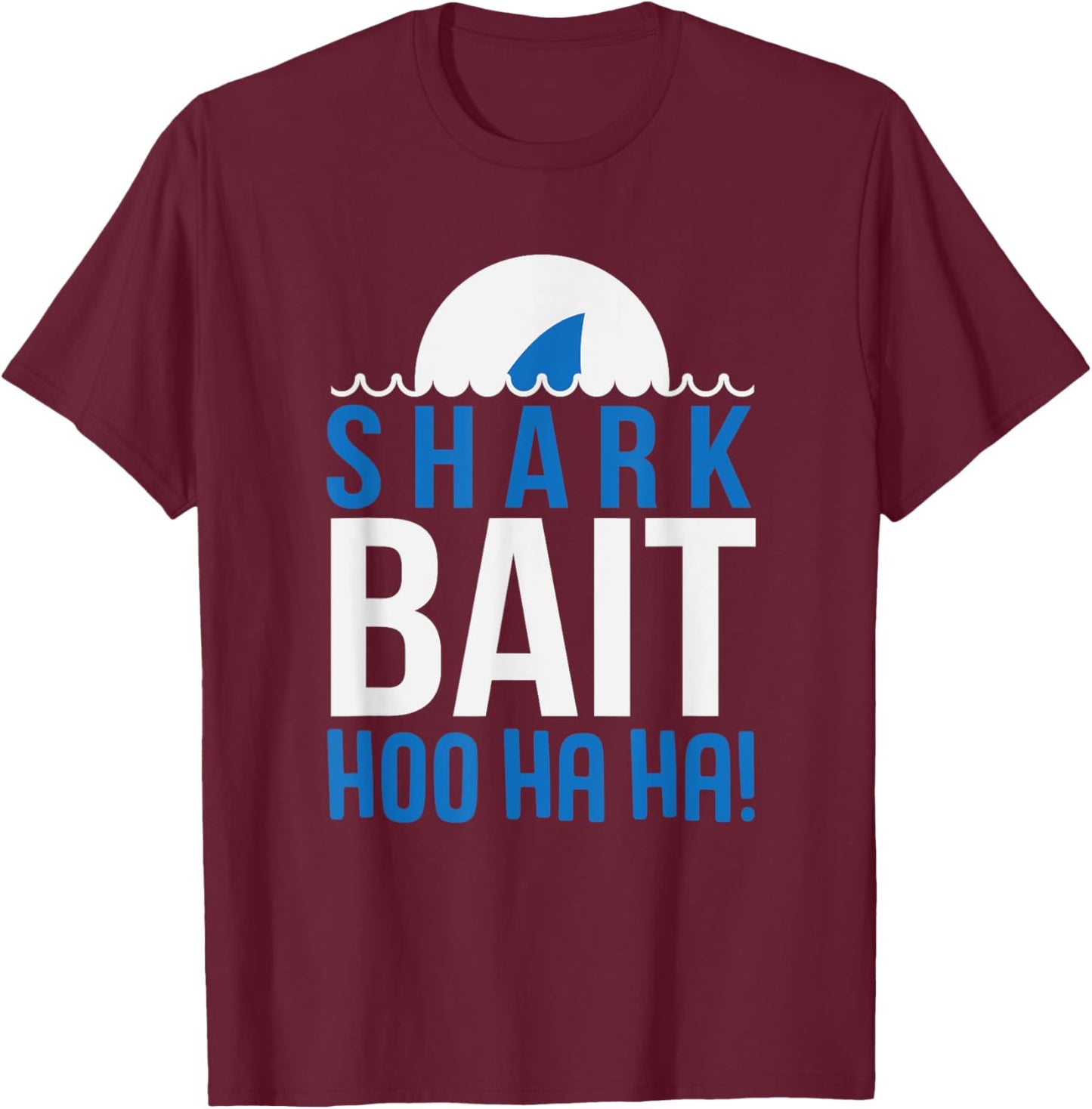 Shark Bait Funny Shark for Kids T-Shirt - T-Shirt | Maroon