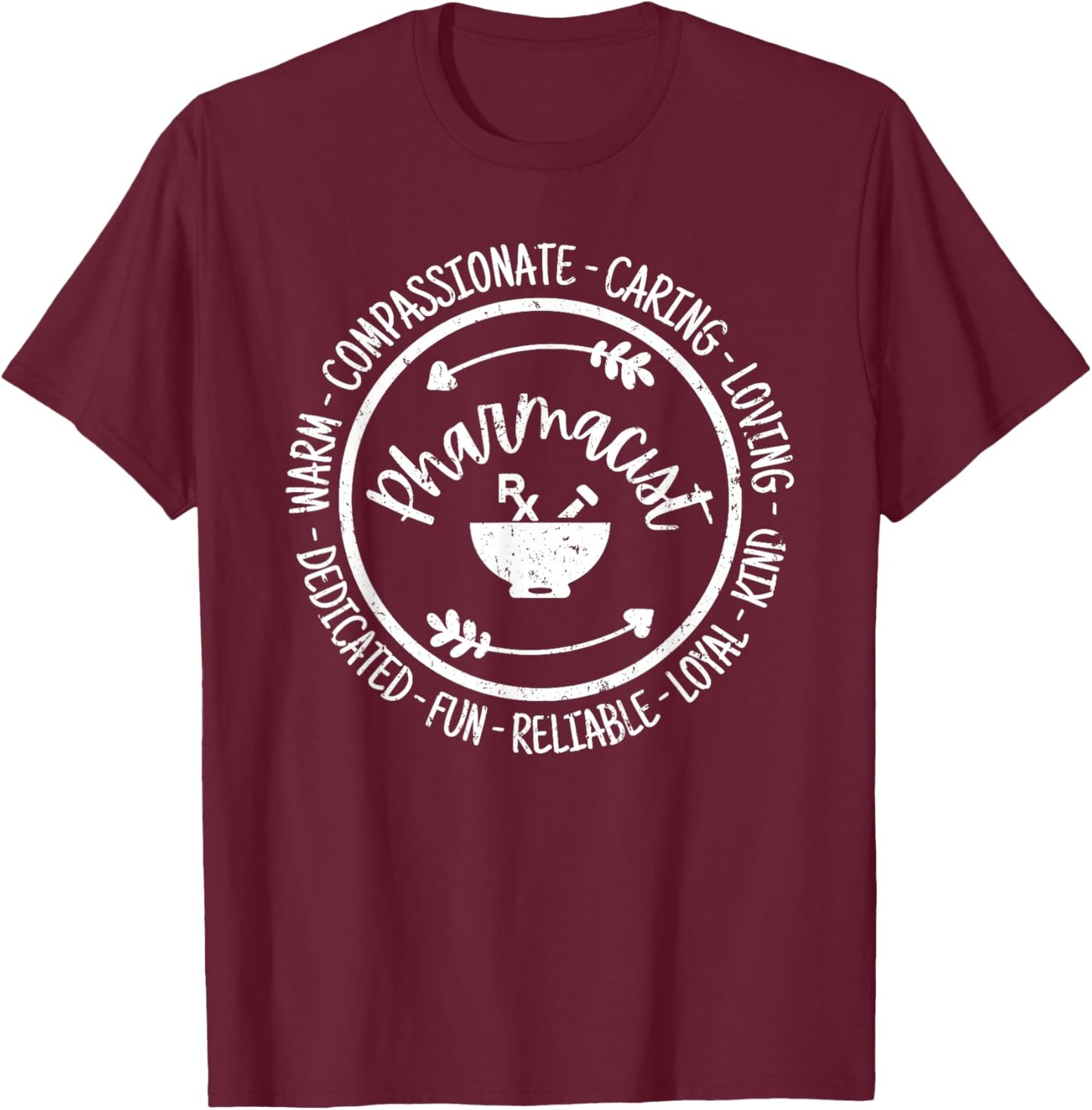 Pharmacist Life Pharmacy Tech Appreciation Vintage T-Shirt - T-Shirt | Maroon