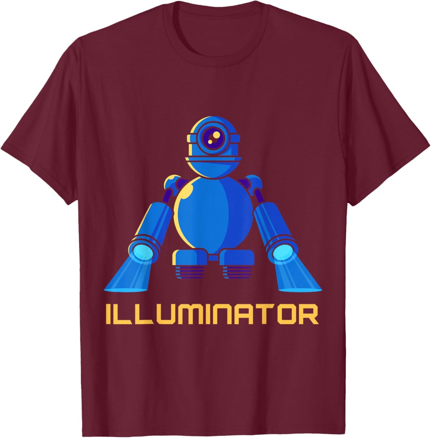 ILLUMINATOR MOVING LIGHT Theatre Lighting Technician Stage T-Shirt - T-Shirt | Maroon