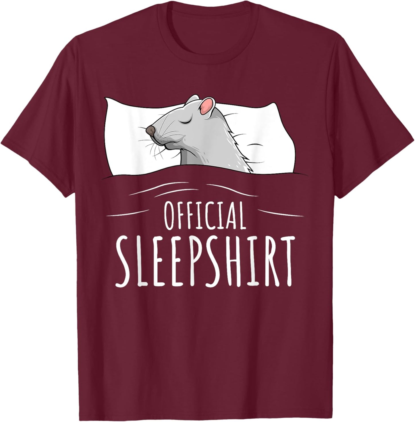 Rat Official Sleepshirt T-Shirt - T-Shirt | Maroon
