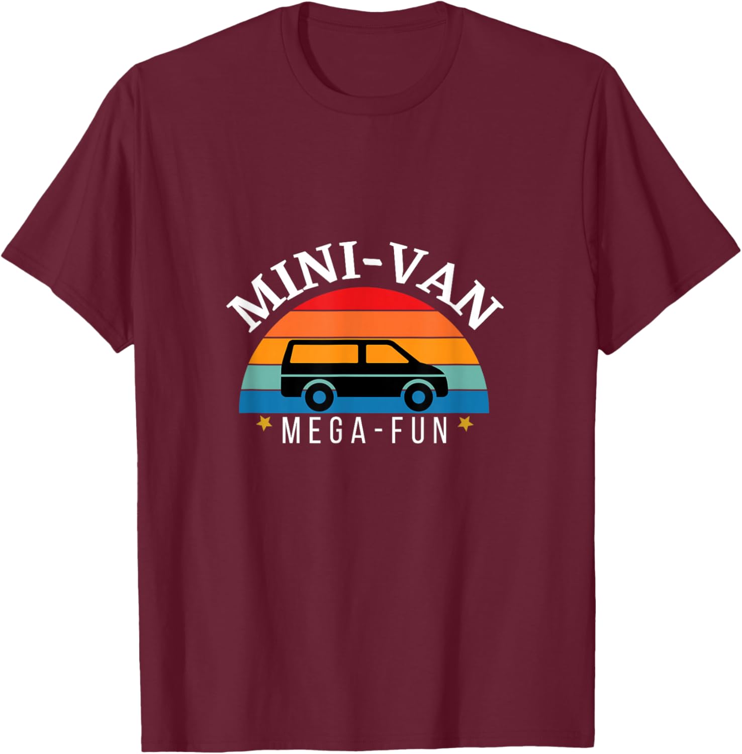 Mini Van Mega Fun T-Shirt - T-Shirt | Maroon