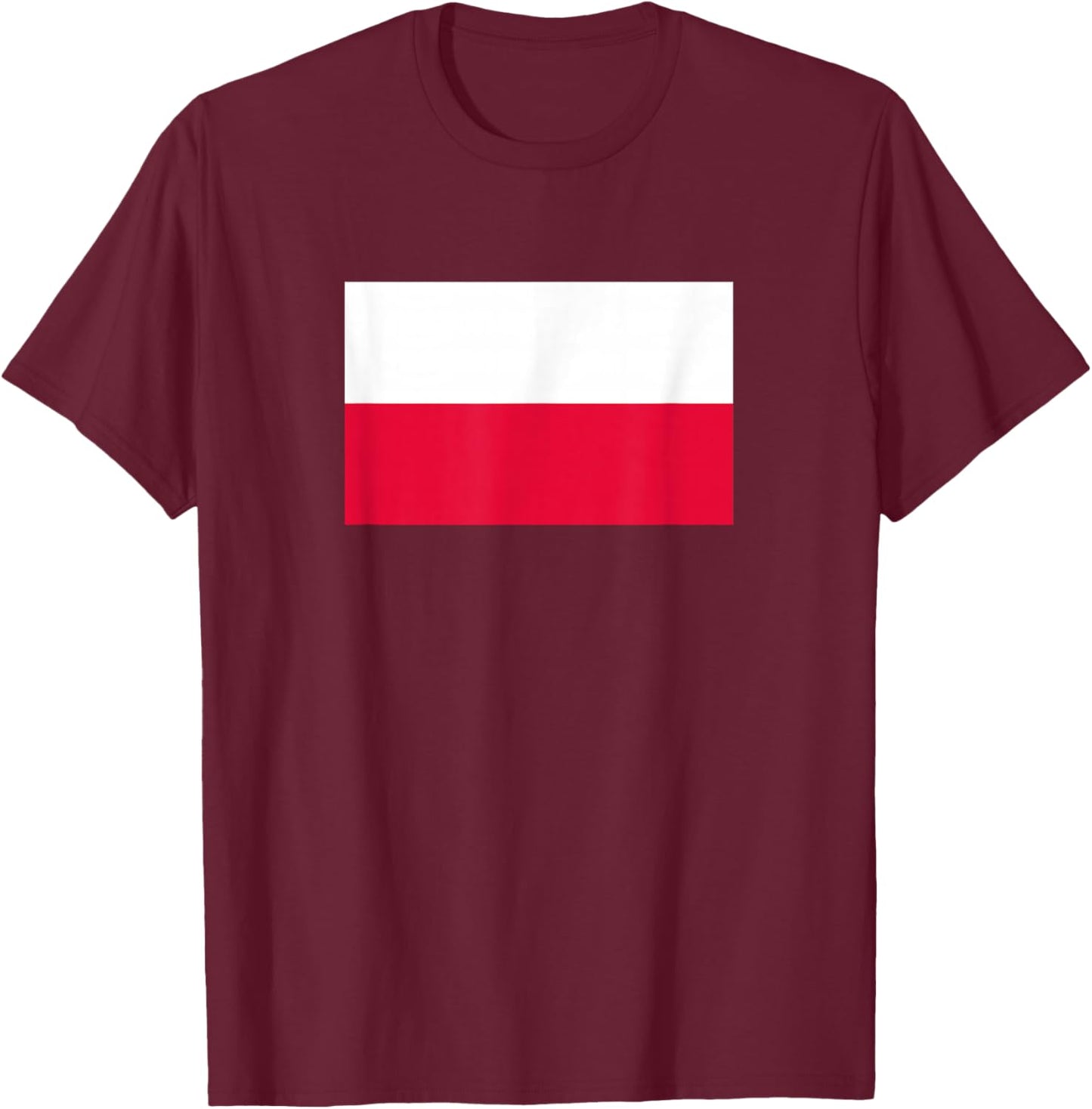 Poland Flag Cool Polska Flaga Polish Flags Women Men T-Shirt - T-Shirt | Maroon