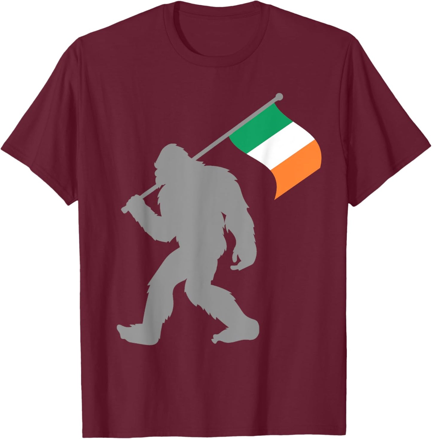 Éire or Irish Flag on Ireland Flag T-Shirt - T-Shirt | Maroon