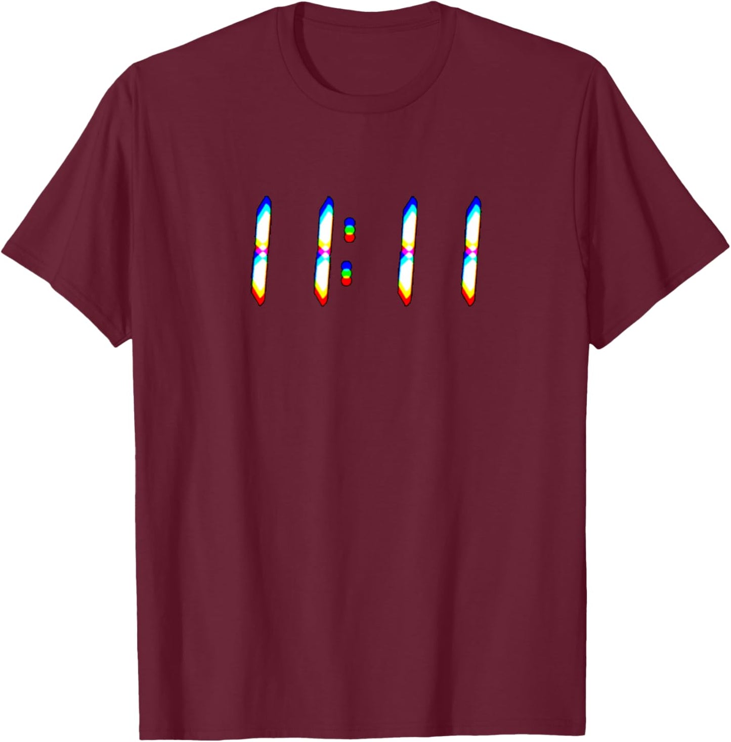 11:11 Wake up its 11 11 Synchronicity Numerology Angel T-Shirt - T-Shirt | Maroon