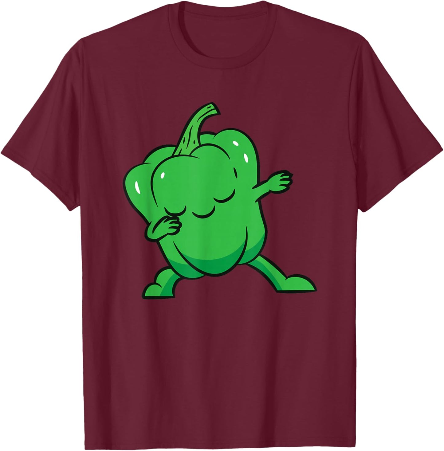 Bell Pepper Dabbing Bell Pepper Vegetable Love Bell Peppers T-Shirt - T-Shirt | Maroon