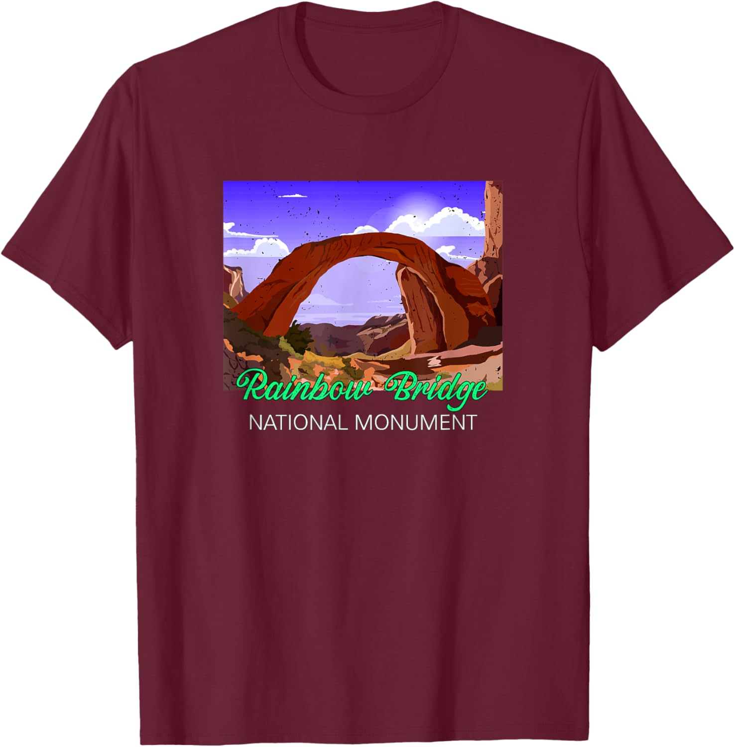 Rainbow Bridge National Monument T-Shirt - T-Shirt | Maroon
