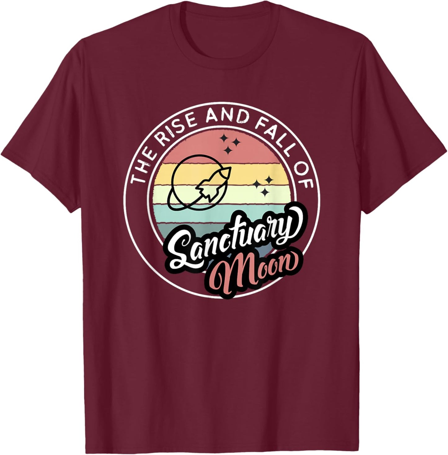 The Rise and Fall of Sanctuary Moon T-Shirt - T-Shirt | Maroon