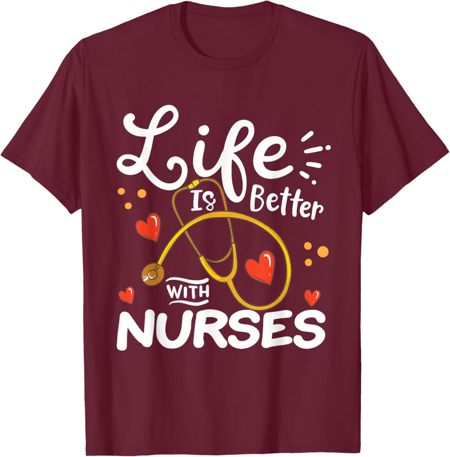 Nurse T-Shirt - T-Shirt | Maroon