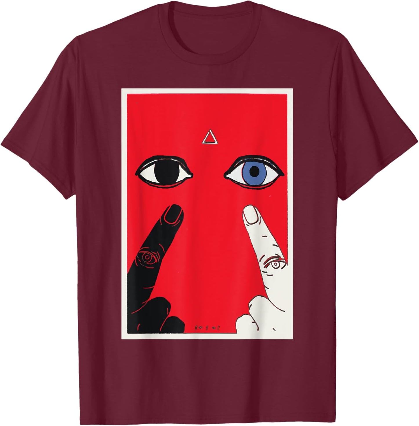 Eyes of Providence SOVI8 Vintage Propaganda. T-Shirt - T-Shirt | Maroon