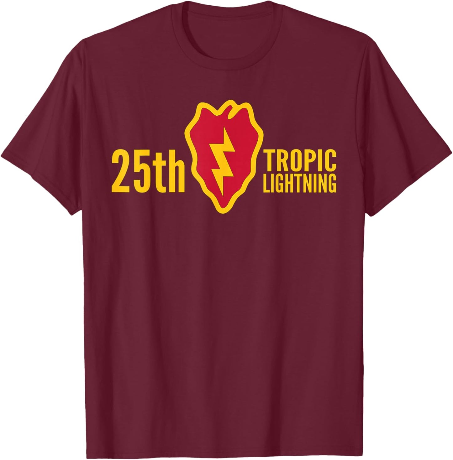 25th Infantry Division Army Us T-Shirt - T-Shirt | Maroon