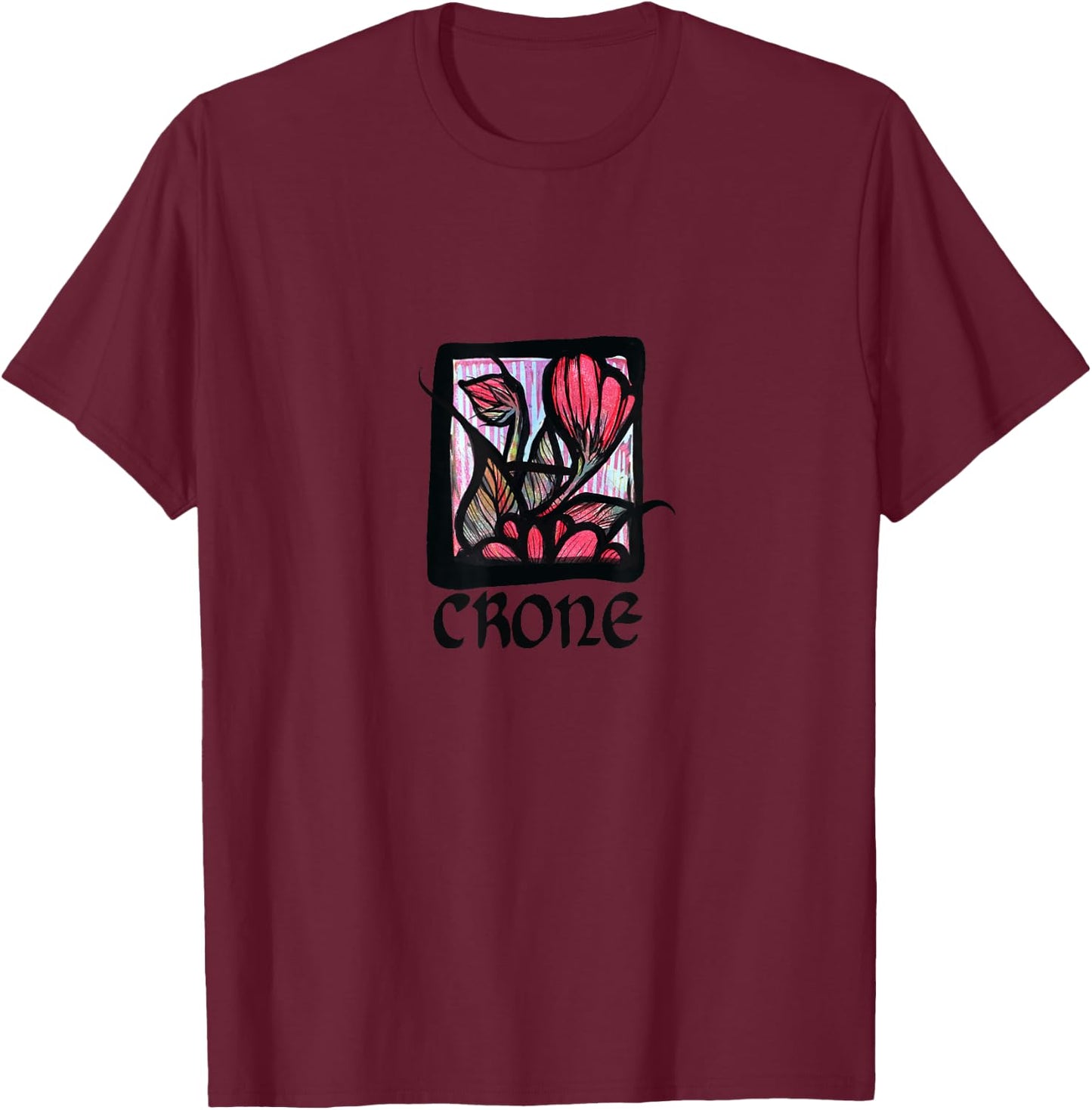 Crone Woman T-Shirt - T-Shirt | Maroon
