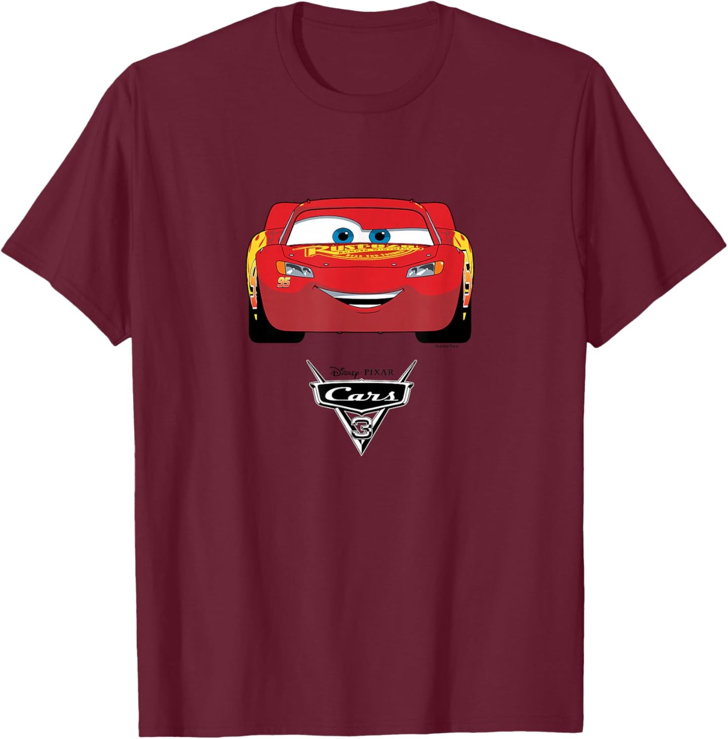 Disney Pixar - Cars 3 Lightning McQueen T-Shirt - T-Shirt | Maroon