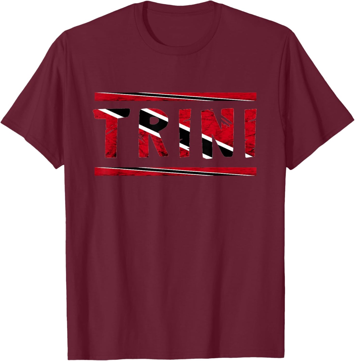 Trinidad and Tobago Trini Tobagonian Flag Pride Roots T-Shirt - T-Shirt | Maroon