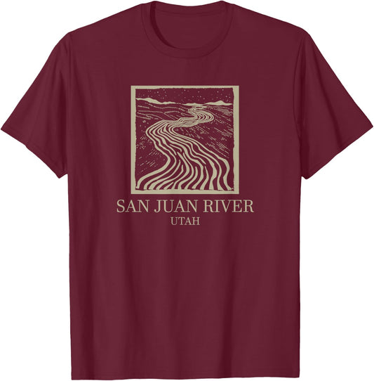 San Juan River T-Shirt - T-Shirt | Maroon