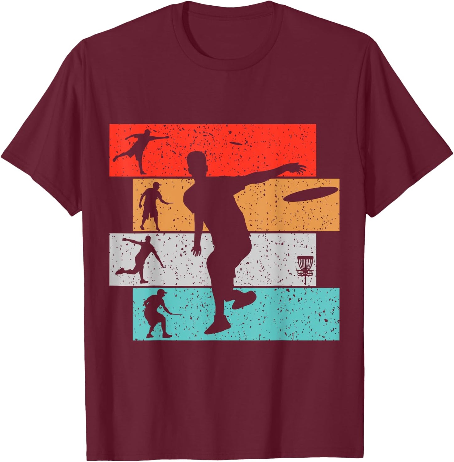 Disc Golf Frisbee Boys Kids T-Shirt - T-Shirt | Maroon
