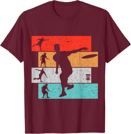 Disc Golf Frisbee Boys Kids T-Shirt - T-Shirt | Maroon